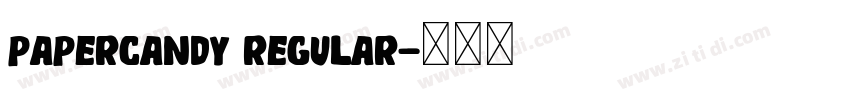 PaperCandy Regular字体转换